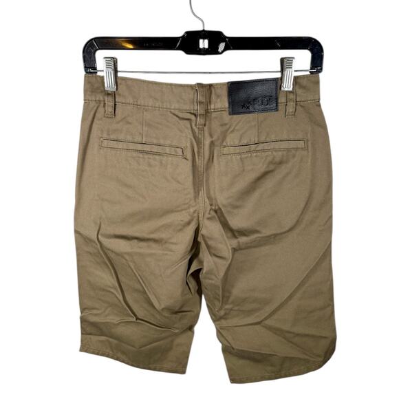 RUDE Hot Topic NWT Men's 26 Khaki Workwear Short Slim Straight Fit Long Inseam - Picture 3 of 11